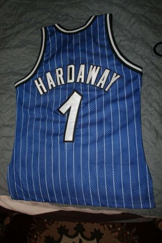 Vintage 90 ' s Champion Penny Hardaway Orlando Magic Jersey Size 40/M 3