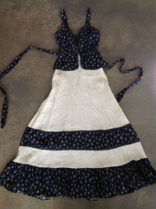 Vintage Hippie Gunne Sax Dress Victorian Prairie Dress Dolly Kei Ouji 王子 Lolita