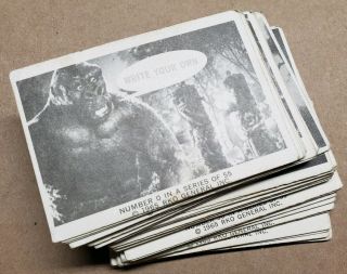 Vintage King Kong Rko Donruss Trading Cards Black/white Non - Sports Near Complete