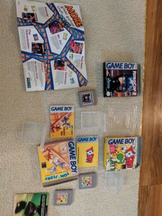 Tom And Jerry Robocop 2 Yoshi Complete Game Boy Boxes 90s Vintage