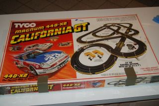 Vintage 1985 Tyco Magnum 440 X X2 California Gt Electronic Race Track Set 6236