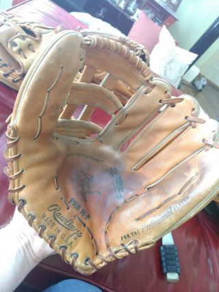 Vintage Rawlings Heart Of The Hide Pro Hp Baseball Glove 12 " Right Thrower