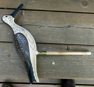 Antique Tin 1800s Strater & Sohier Curlew Shorebird Decoy Duck Decoy