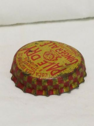 Vintage PALE DRY GINGER ALE Bottle Cap Soda Coca Cola Bottling Emporia VA Cork 2