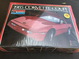 1985 Corvette Coupe 1984 Monogram 1/8 Scale Model Kit Factory