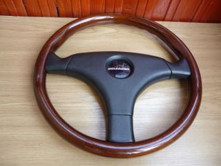 Rare Ac Schnitzer Wooden Momo Steering Wheel Size 35cm Bmw E30 E32 E34 E36