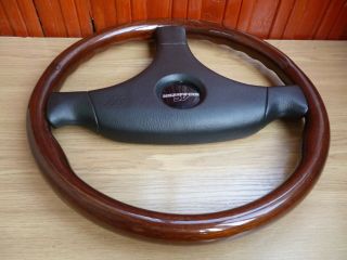 Rare AC Schnitzer wooden MOMO steering wheel size 35cm Bmw E30 E32 E34 E36 5