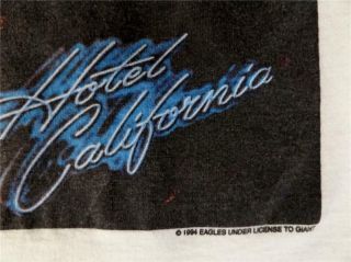 Vintage Eagles Hell Freezes Over Hotel California 1995 Tour T Shirt,  Size L 5