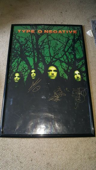 Type O Negative Band Signed " October Rust " Poster,  Rare