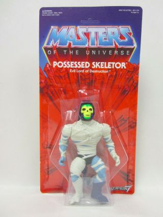 2016 Motu Vintage Masters Of The Universe Super7 5.  5 " Possessed Skeletor Moc