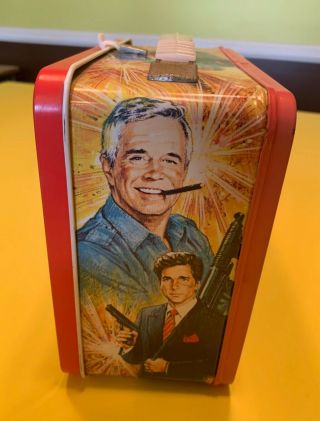 Vintage 1983 The A - Team Metal Lunchbox w/ Thermos in Great Shape 4