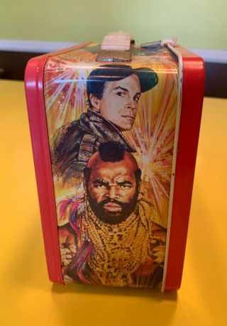 Vintage 1983 The A - Team Metal Lunchbox w/ Thermos in Great Shape 5