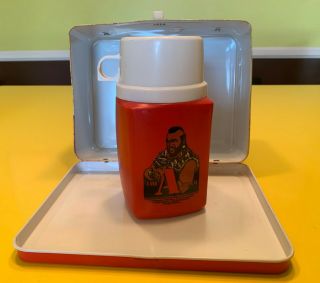 Vintage 1983 The A - Team Metal Lunchbox w/ Thermos in Great Shape 6