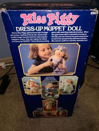 VINTAGE COLLECTIBLE MISS PIGGY DRESS - UP DOLL 890 FISHER PRICE 1981 YEAR 3