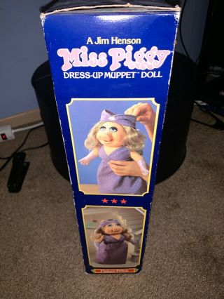 VINTAGE COLLECTIBLE MISS PIGGY DRESS - UP DOLL 890 FISHER PRICE 1981 YEAR 4