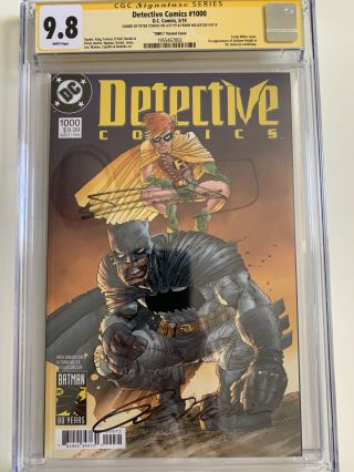 Detective Comics 1000 Signed By Frank Miller And Peter Tomasi Cgc 9.  8 Rare
