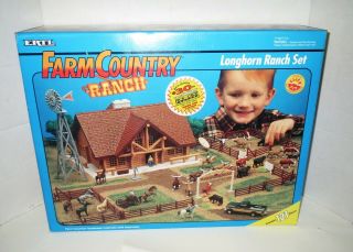 Discontinued - Ertl Longhorn Ranch Cabin Toy Set 1994