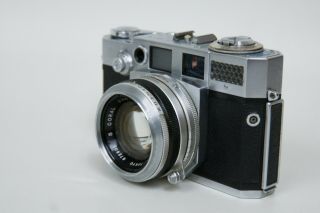 Rare Aires 35 - V 35mm Rangefinder Camera S - Coral 4.  5CM F1.  5 Lens Case 10