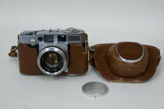 Rare Aires 35 - V 35mm Rangefinder Camera S - Coral 4.  5cm F1.  5 Lens Case