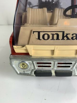 Vintage Tonka Gas Turbine Pressed Steel Fire Truck Engine w/ Ladder & Hoses 3