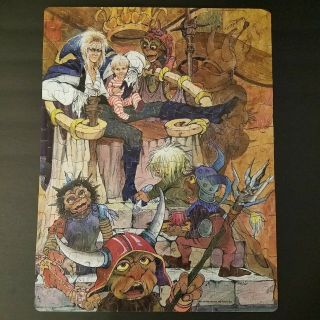 Vintage Labyrinth Movie Puzzle 200 Piece David Bowie Jim Henson 1986 Complete