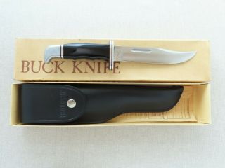 1967 - 72 Vintage Buck Model 119 Knife With Factory Box & Sheath Minty