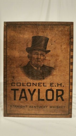 Colonel E.  H.  Taylor,  Jr.  Wood Collector Box Rare