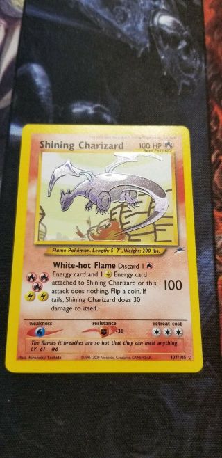 Shining Charizard 107/105 Holo Rare Unlimited Neo Destiny Near