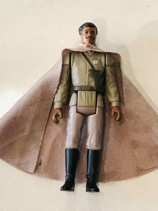 Vintage Star Wars Potf Lando Calrissian General Last 17,  Cape