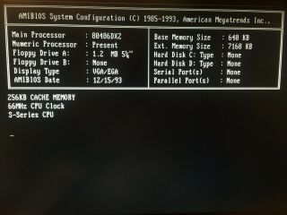 RARE Vintage Retro Intel 486 DX2 66MHz PC OPTi 895 motherboard Trident TVGA9000C 3