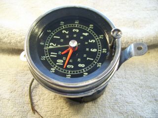 1966 Vintage Chevelle Electric Console Dash Clock In Good.