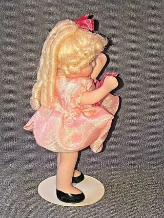 Vintage Artist Made CATHY HANSEN Bisque Miniature LITTLE GIRL DOLL Curly Hair 3