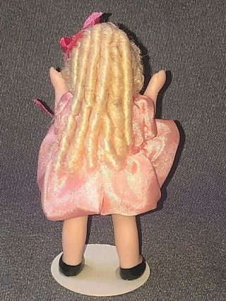Vintage Artist Made CATHY HANSEN Bisque Miniature LITTLE GIRL DOLL Curly Hair 4