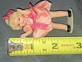 Vintage Artist Made CATHY HANSEN Bisque Miniature LITTLE GIRL DOLL Curly Hair 7