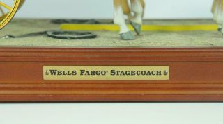 Rare Franklin Precision Models Wells Fargo Stage & Four Horse Team Complete 2
