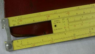 Vintage Pickett N600 - ES Slide Rule Log Log Speed Rule Leather Belt Case 6