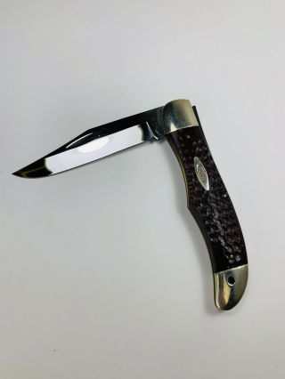 Vintage Case Xx Usa 6165 Hunter Knife 1965 - 1980 Never Sharpened Snap Casexx