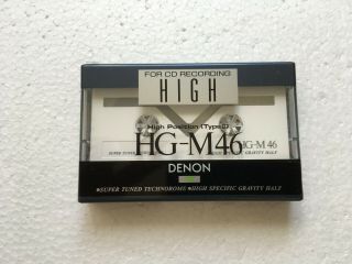 Denon Hg - M 46 Vintage Audio Cassette Blank Tape Made In Japan Type Ii