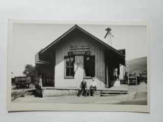 Vintage Rppc Photo Postcard Copake York Ny Railroad Station