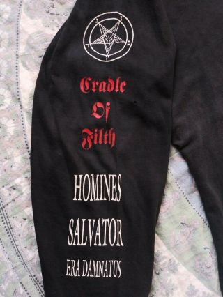 Vintage CRADLE OF FILTH Vestal Masturbation Nun T - Shirt XL 1998 90s Goth Metal 6