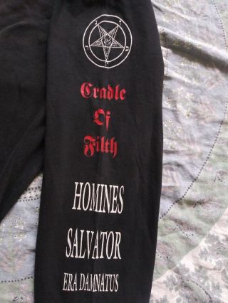 Vintage CRADLE OF FILTH Vestal Masturbation Nun T - Shirt XL 1998 90s Goth Metal 7