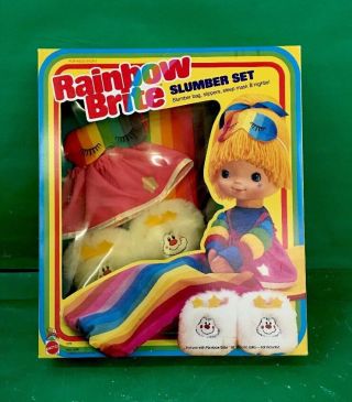 1983 Rainbow Brite " Slumber Set " Nib No.  9175 By Mattel