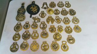 36 Vintage Antique Horse Brass Martingales Of England Ireland Scotland And Wales