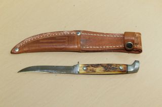 Nm Vintage Small Case Xx Hunting Knife With Sheath