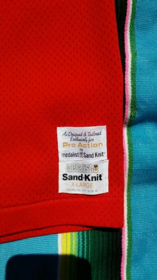 VTG 80 ' s San Francisco 49ers 30 Medalist Sand - Knit Pro Action Men ' s XL Jersey 3