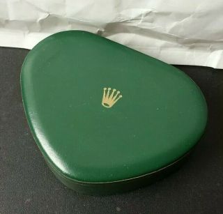 Rolex Vintage Lady Green Leather Watch Box.  1950/60s