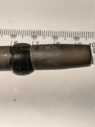 Vintage Conklin Crescent Filler Black Chased Hard Rubber 20P Fountain Pen 5