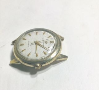 Vintage Girard Perregaux Gyromatic Wristwatch Gold Filled Parts 34mm 4