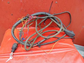 Mercury Outboard 85 Hp 4 Cyl Wiring Harness,  Key Switch Boat 7 Pin Vintage Side