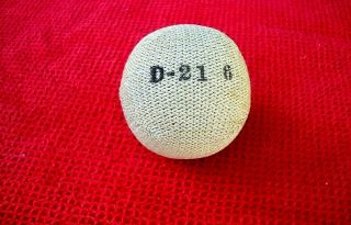 Vintage Wright & Ditson Squash Ball 1890 ' s Hand Stitched Ultra Rare Antique 2